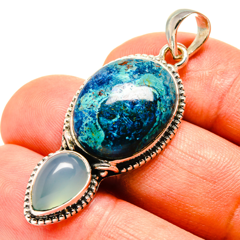 Chrysocolla Pendants handcrafted by Ana Silver Co - PD756563