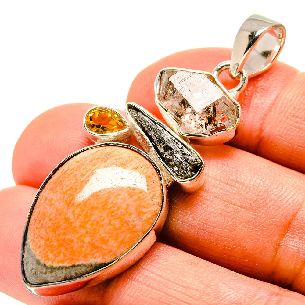 Scolecite Pendants handcrafted by Ana Silver Co - PD756568