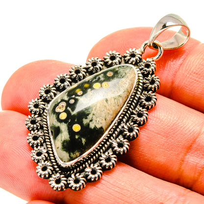 Ocean Jasper Pendants handcrafted by Ana Silver Co - PD756587