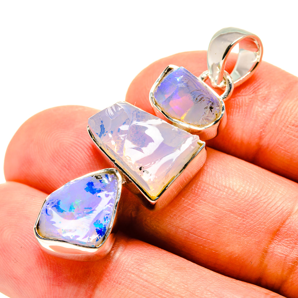Ethiopian Opal Pendants handcrafted by Ana Silver Co - PD756593