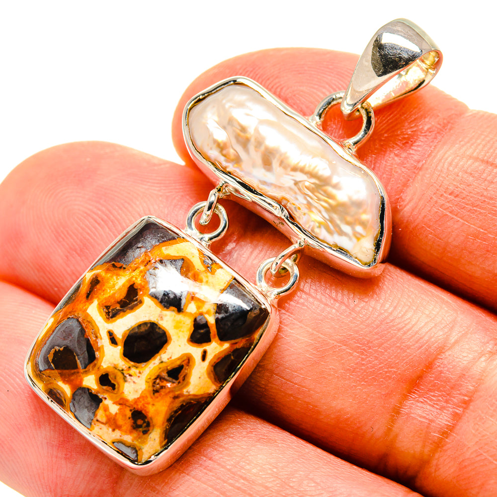 Bauxite Pendants handcrafted by Ana Silver Co - PD756596