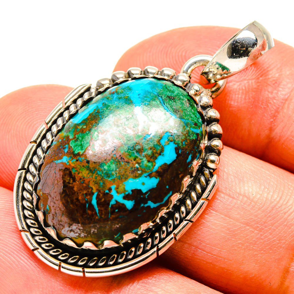 Chrysocolla Pendants handcrafted by Ana Silver Co - PD756607