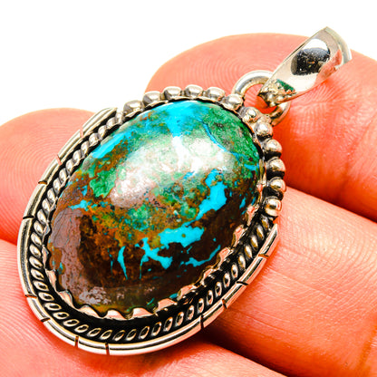 Chrysocolla Pendants handcrafted by Ana Silver Co - PD756607