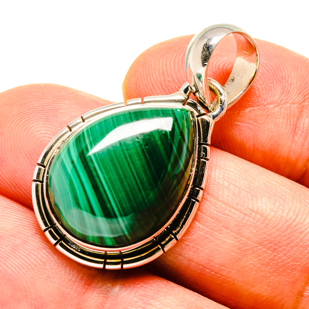 Malachite Pendants handcrafted by Ana Silver Co - PD756610