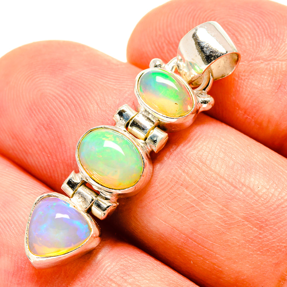 Ethiopian Opal Pendants handcrafted by Ana Silver Co - PD756611
