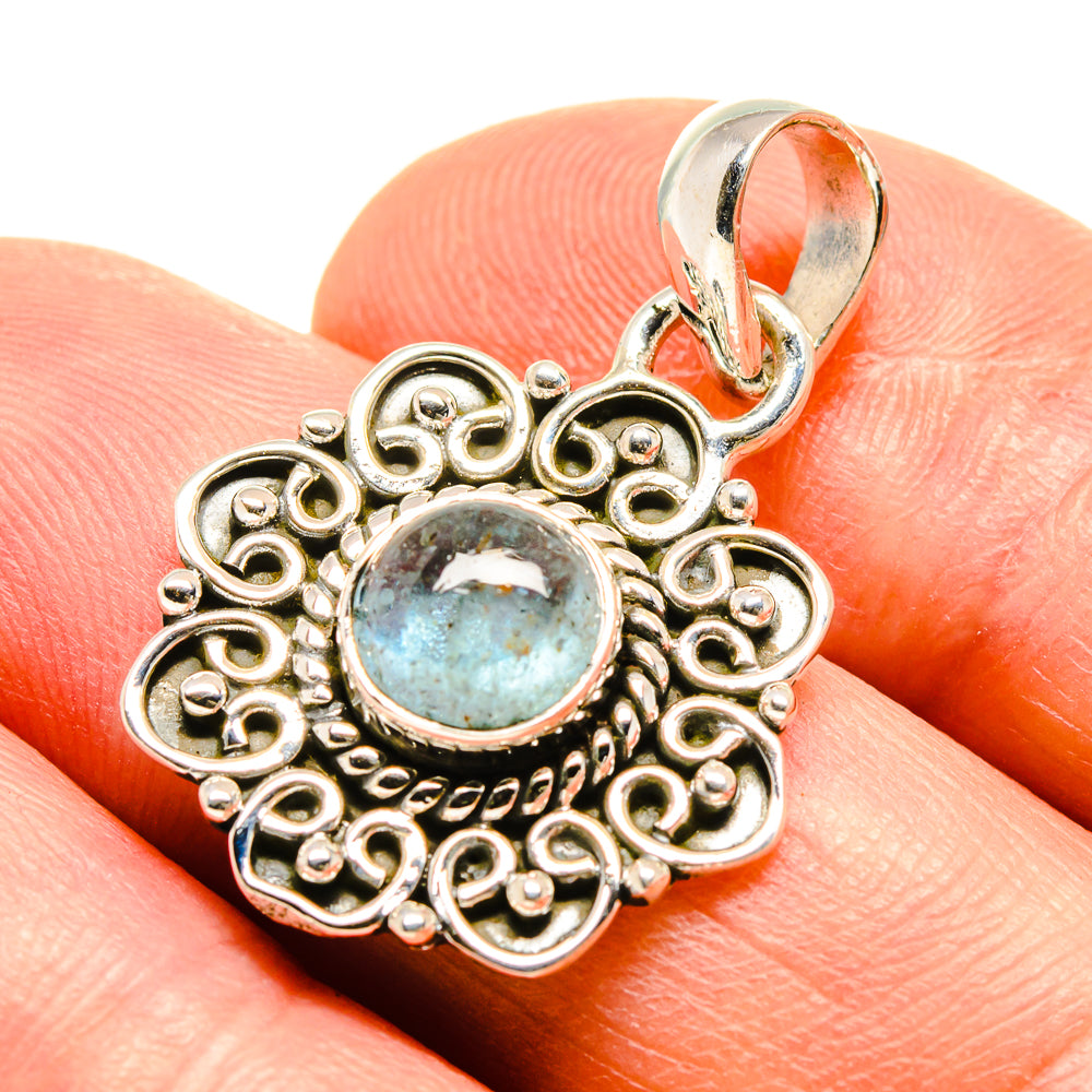 Aquamarine Pendants handcrafted by Ana Silver Co - PD756627