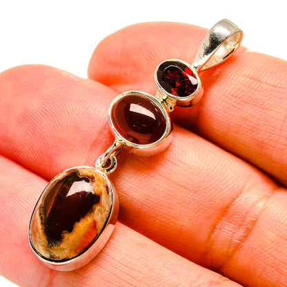 Mexican Fire Opal Pendants handcrafted by Ana Silver Co - PD756634