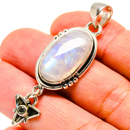 Rainbow Moonstone Pendants handcrafted by Ana Silver Co - PD756638