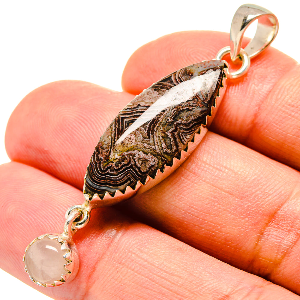 Crazy Lace Agate Pendants handcrafted by Ana Silver Co - PD756642