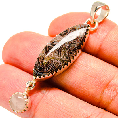 Crazy Lace Agate Pendants handcrafted by Ana Silver Co - PD756642