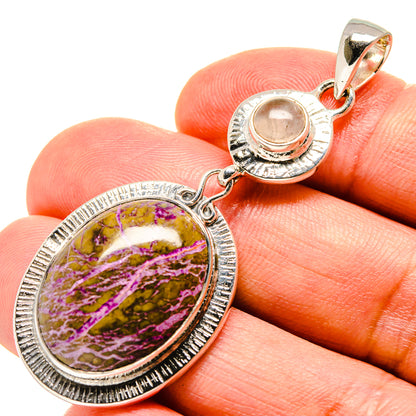 Stichtite Pendants handcrafted by Ana Silver Co - PD756653