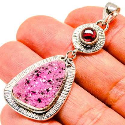 Cobalto Calcite Druzy Pendants handcrafted by Ana Silver Co - PD756658