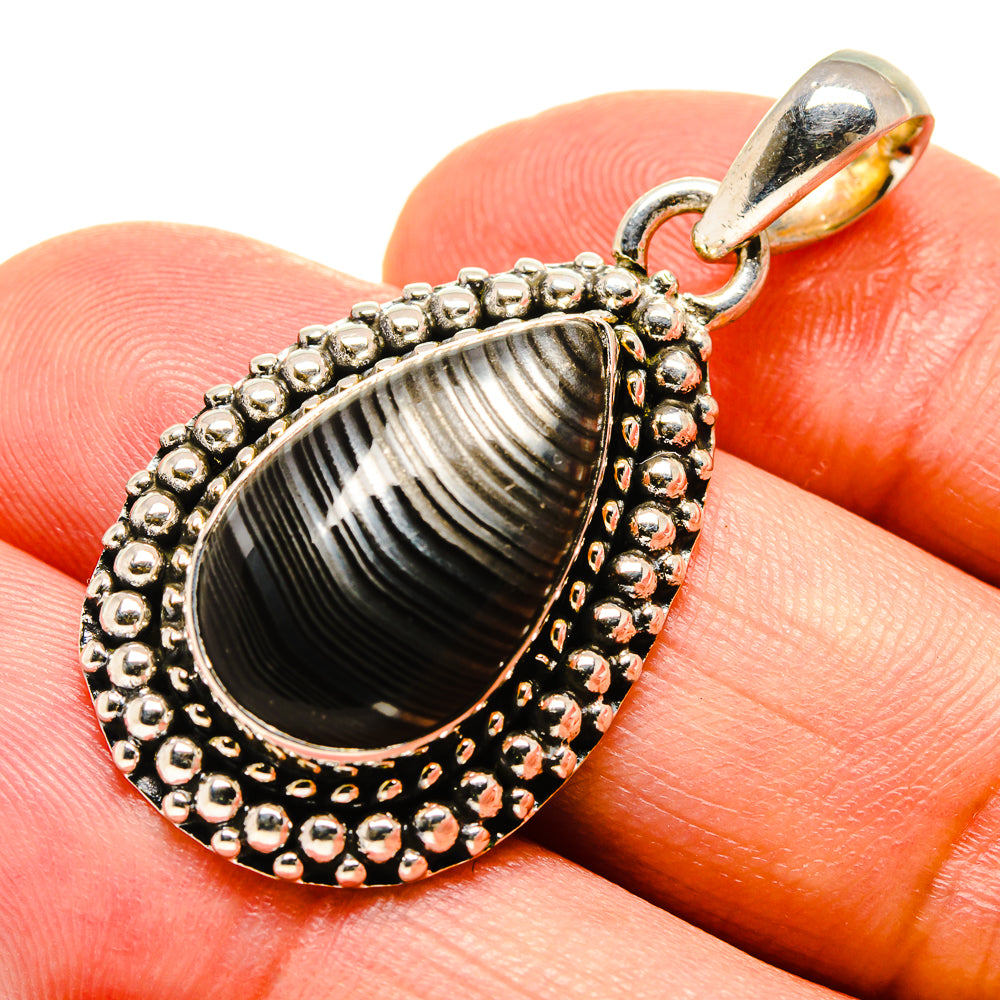 Psilomelane Pendants handcrafted by Ana Silver Co - PD756668