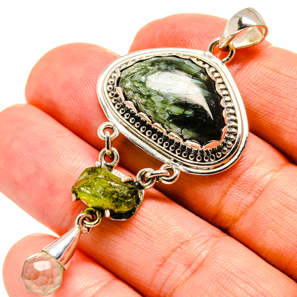 Seraphinite Pendants handcrafted by Ana Silver Co - PD756693