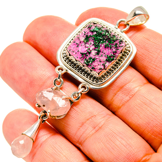 Cobalto Calcite Druzy Pendants handcrafted by Ana Silver Co - PD756694