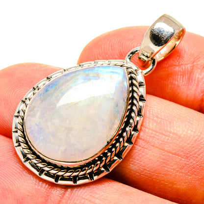 Rainbow Moonstone Pendants handcrafted by Ana Silver Co - PD756708