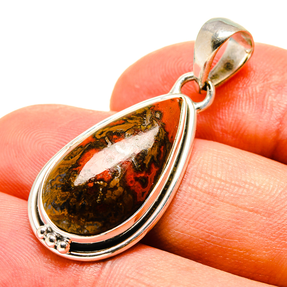 Moroccan Agate Pendants handcrafted by Ana Silver Co - PD756724
