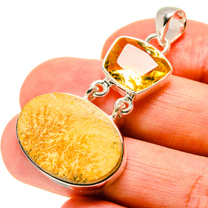 Germany Psilomelane Dendrite Pendants handcrafted by Ana Silver Co - PD756725