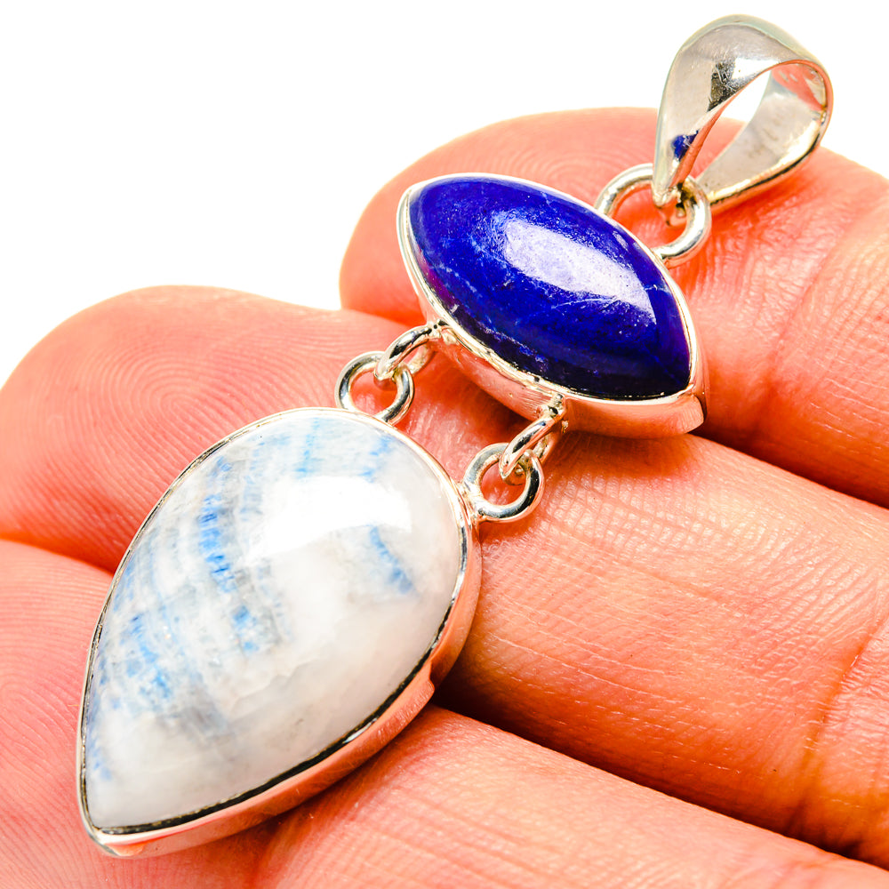 Blue Scheelite Pendants handcrafted by Ana Silver Co - PD756731