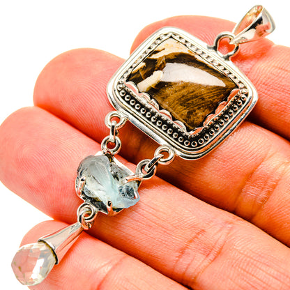 Peanut Wood Jasper Pendants handcrafted by Ana Silver Co - PD756734