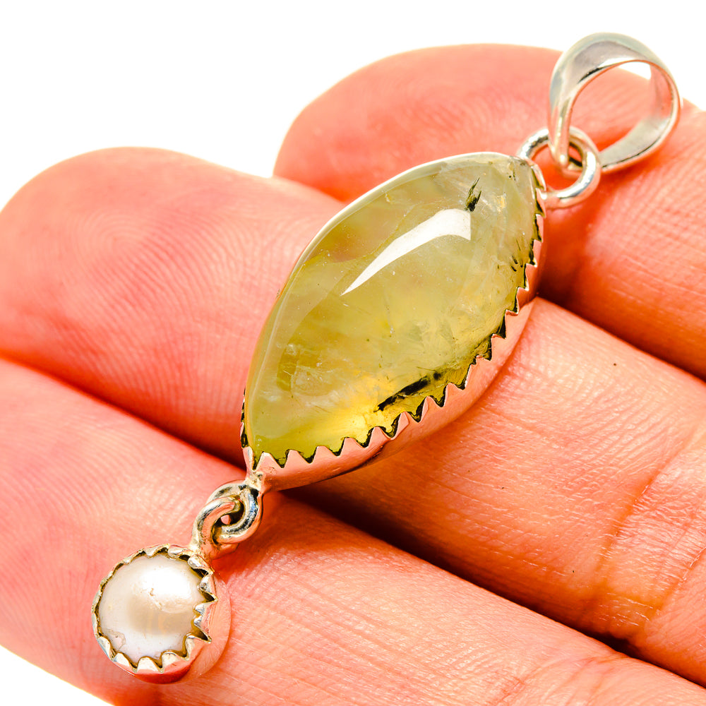 Prehnite Pendants handcrafted by Ana Silver Co - PD756738