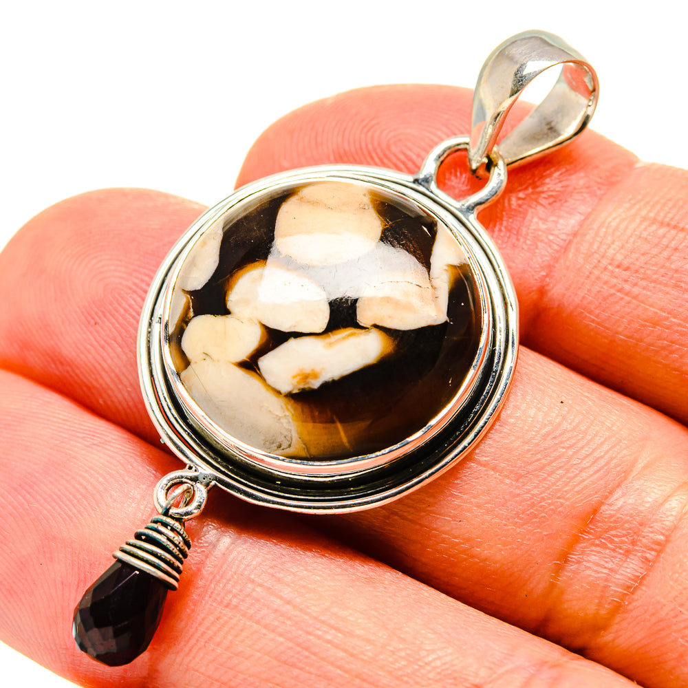 Peanut Wood Jasper Pendants handcrafted by Ana Silver Co - PD756740