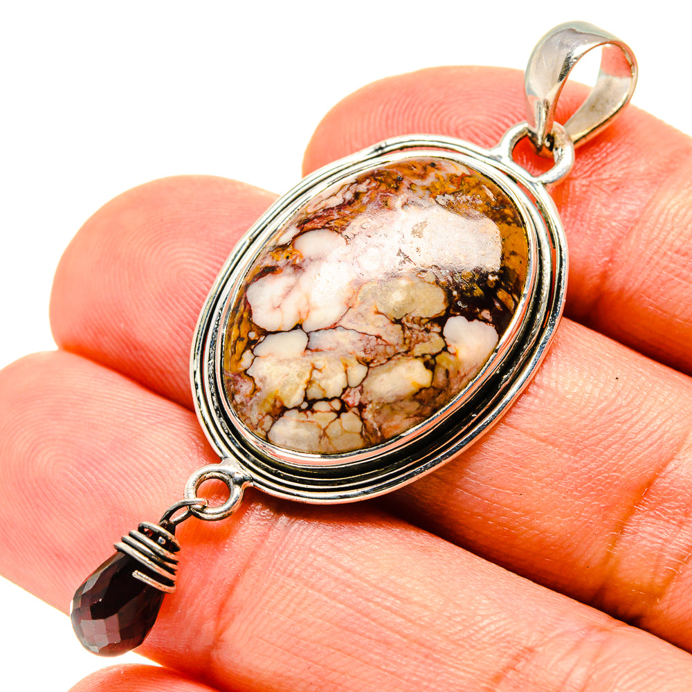 Peanut Wood Jasper Pendants handcrafted by Ana Silver Co - PD756745