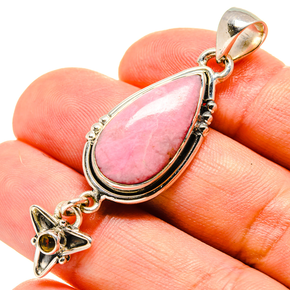 Pink Opal Pendants handcrafted by Ana Silver Co - PD756748