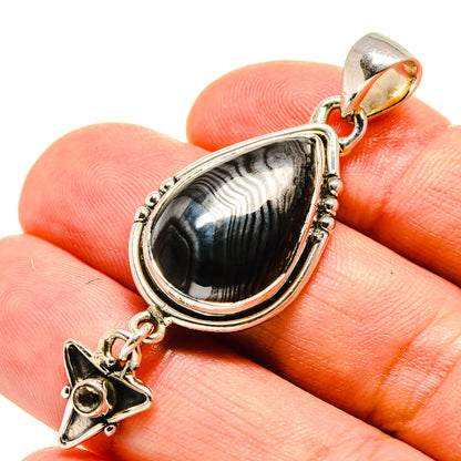 Psilomelane Pendants handcrafted by Ana Silver Co - PD756749