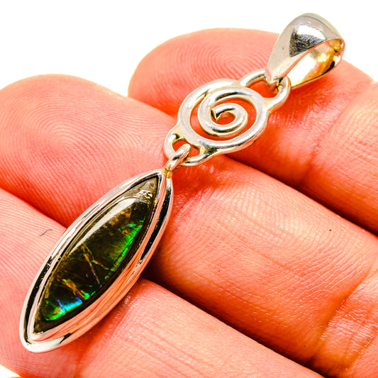 Ammolite Pendants handcrafted by Ana Silver Co - PD756750