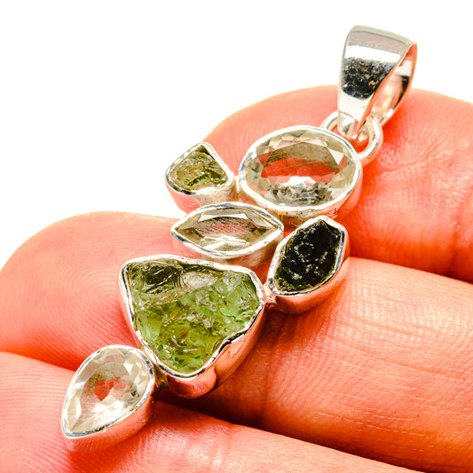 Moldavite Pendants handcrafted by Ana Silver Co - PD756757