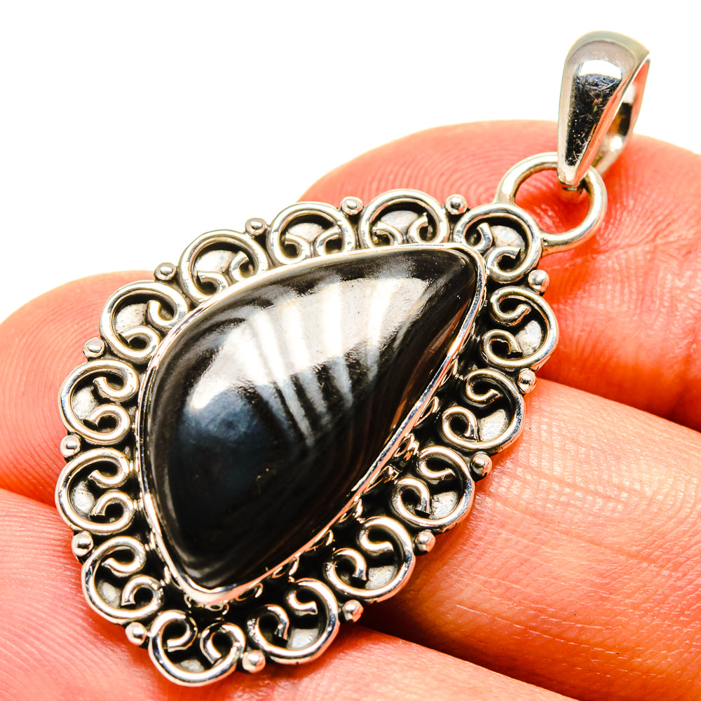 Psilomelane Pendants handcrafted by Ana Silver Co - PD756760