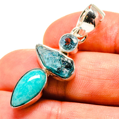 Amazonite Pendants handcrafted by Ana Silver Co - PD756777