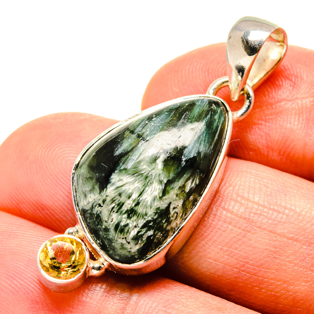 Seraphinite Pendants handcrafted by Ana Silver Co - PD756784