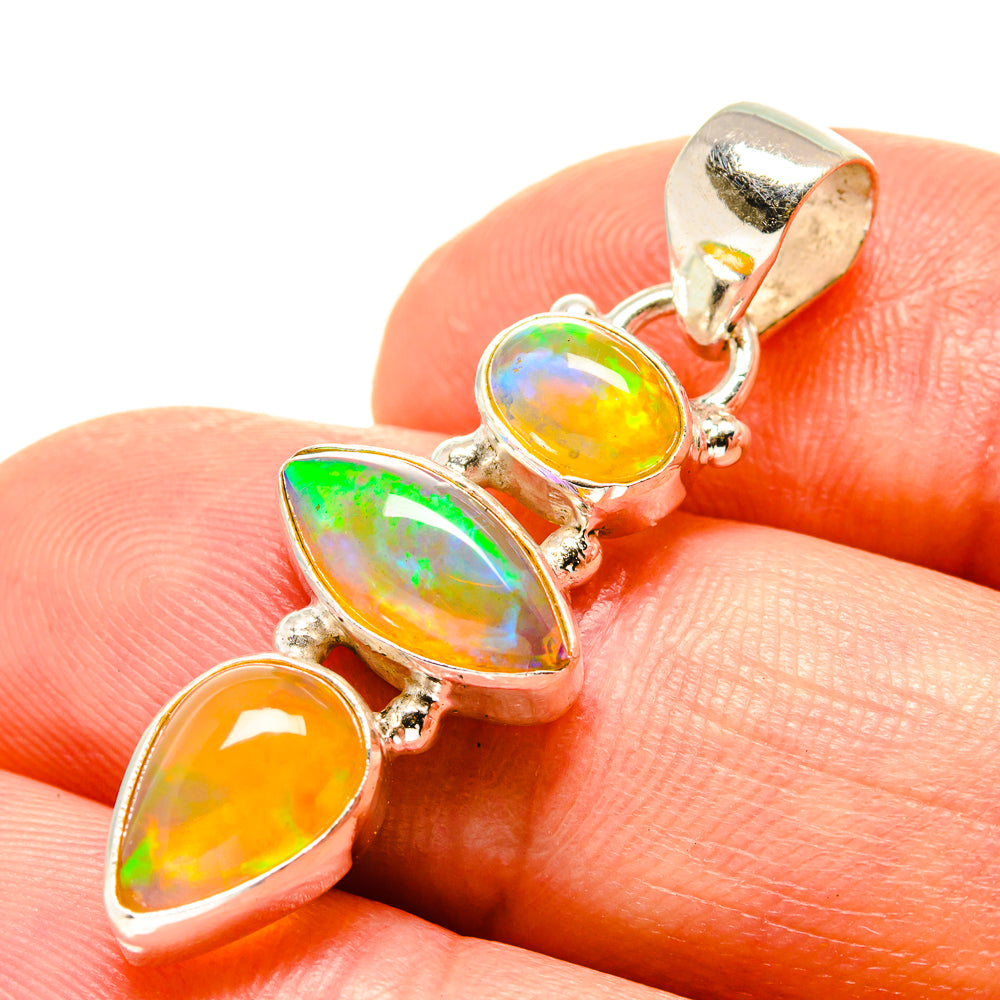 Ethiopian Opal Pendants handcrafted by Ana Silver Co - PD756787
