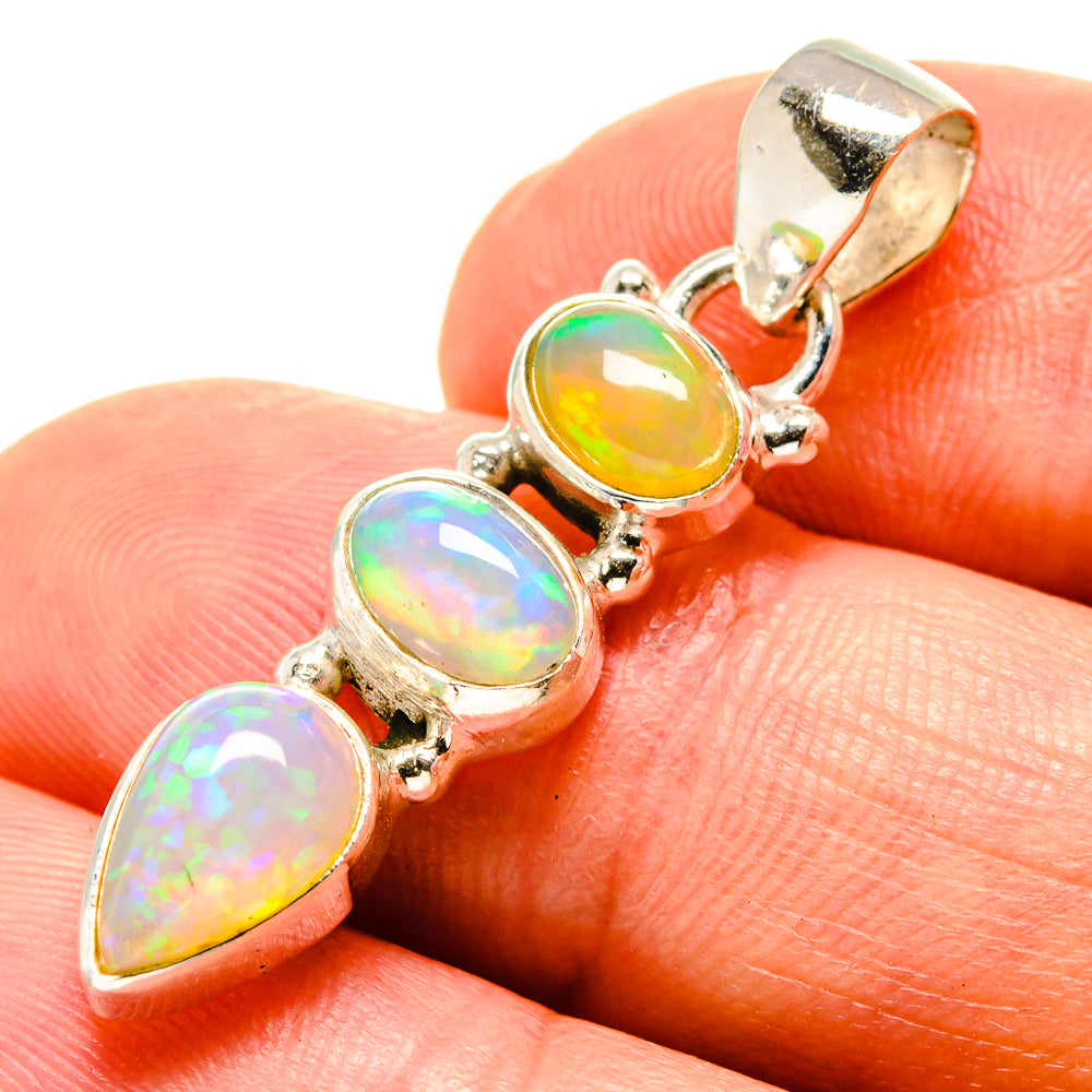 Ethiopian Opal Pendants handcrafted by Ana Silver Co - PD756788