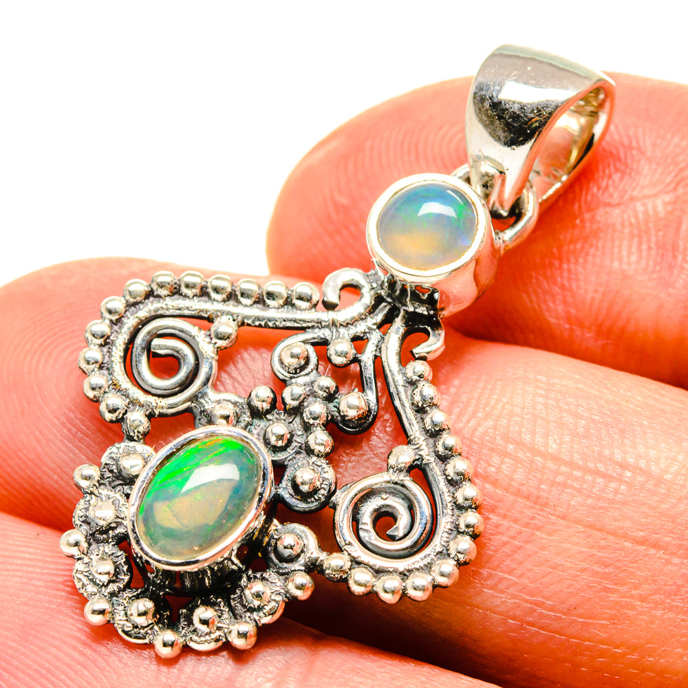 Ethiopian Opal Pendants handcrafted by Ana Silver Co - PD756791