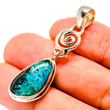 Chrysocolla Pendants handcrafted by Ana Silver Co - PD756798