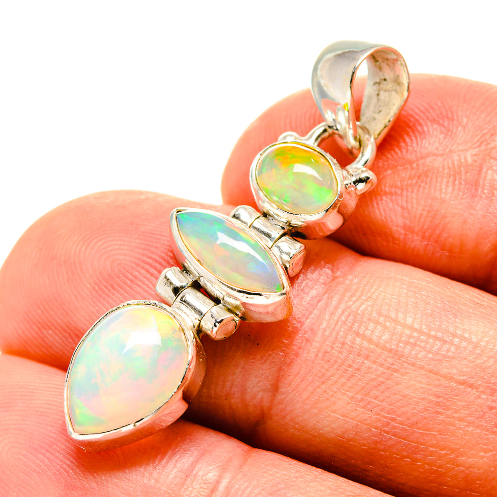 Ethiopian Opal Pendants handcrafted by Ana Silver Co - PD756806