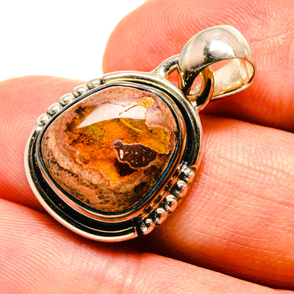 Mexican Fire Opal Pendants handcrafted by Ana Silver Co - PD756813