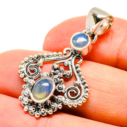 Ethiopian Opal Pendants handcrafted by Ana Silver Co - PD756825