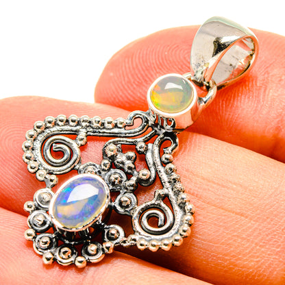 Ethiopian Opal Pendants handcrafted by Ana Silver Co - PD756829