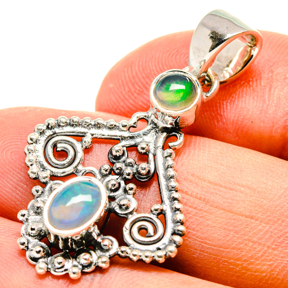 Ethiopian Opal Pendants handcrafted by Ana Silver Co - PD756830