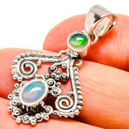 Ethiopian Opal Pendants handcrafted by Ana Silver Co - PD756830