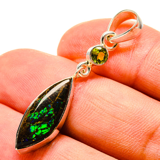 Ammolite Pendants handcrafted by Ana Silver Co - PD756841
