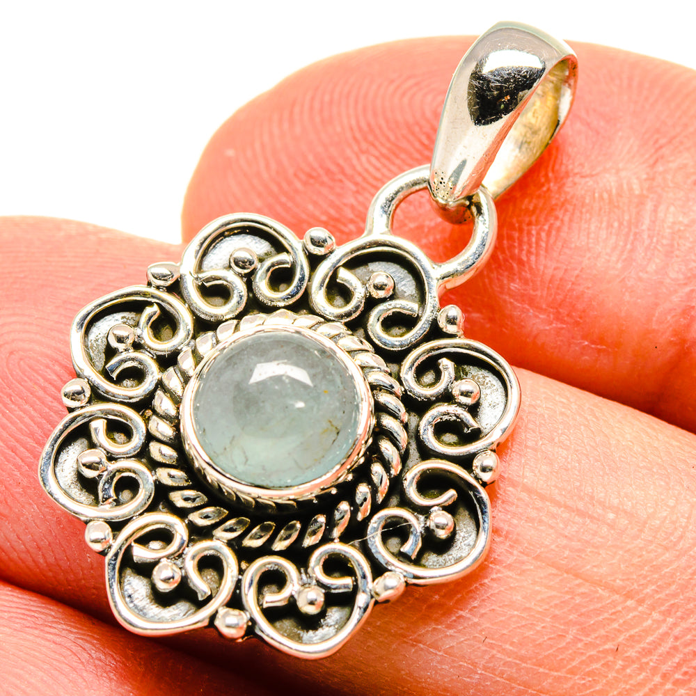 Aquamarine Pendants handcrafted by Ana Silver Co - PD756852