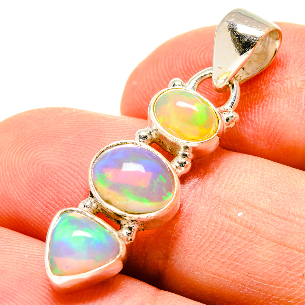 Ethiopian Opal Pendants handcrafted by Ana Silver Co - PD756853