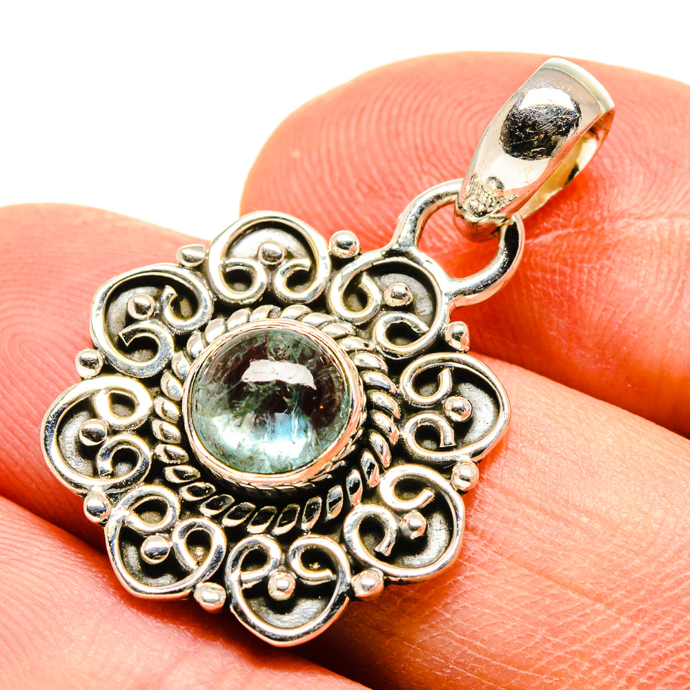 Aquamarine Pendants handcrafted by Ana Silver Co - PD756860