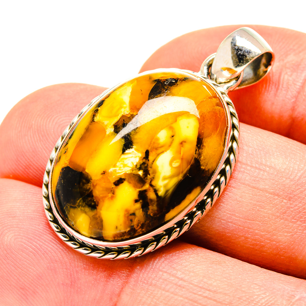 Peanut Wood Jasper Pendants handcrafted by Ana Silver Co - PD756872