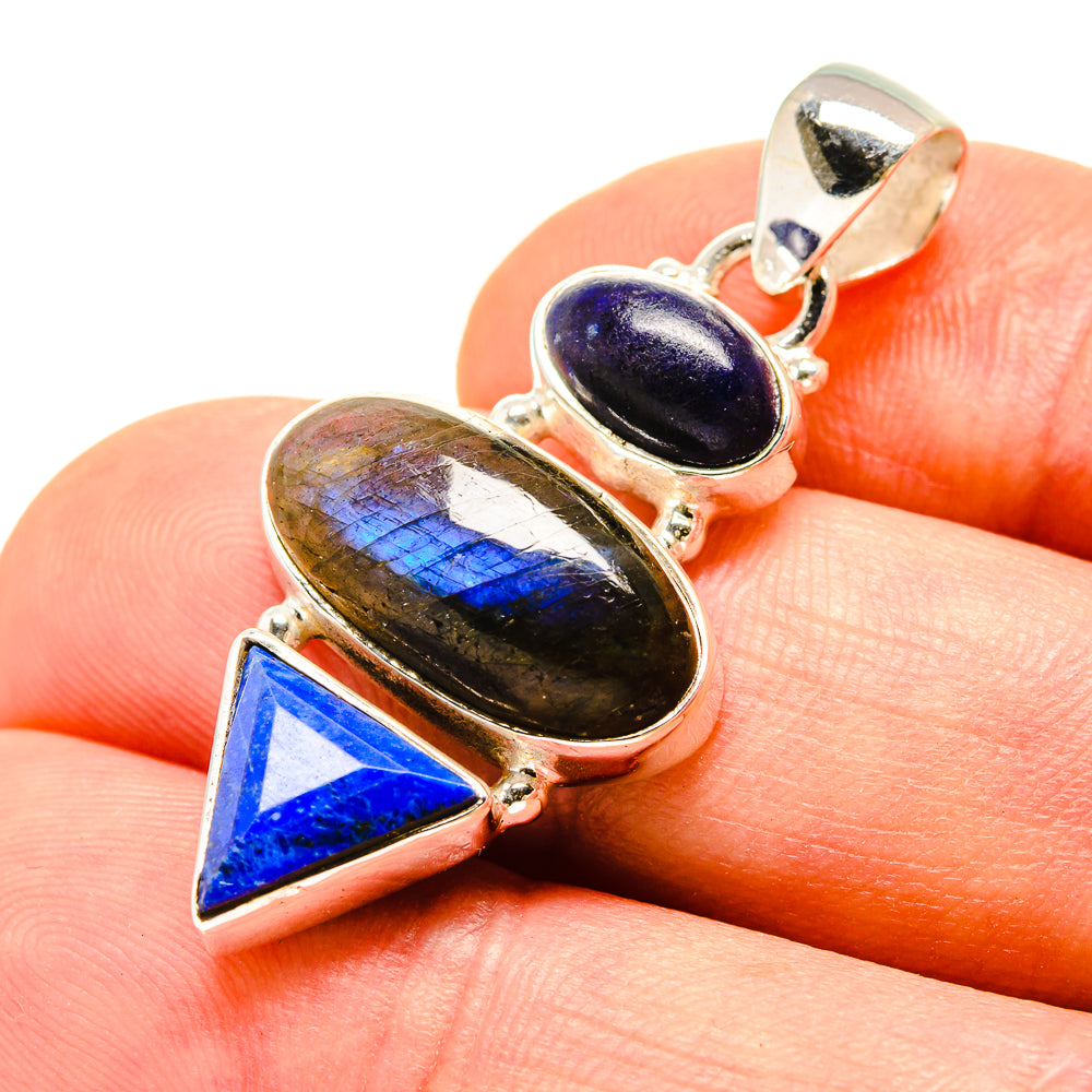 Labradorite Pendants handcrafted by Ana Silver Co - PD756884
